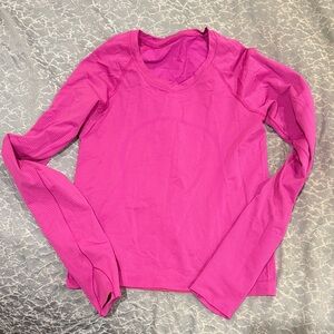 Hot pink lululemon Long Sleeve